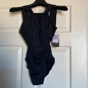 Vince Camuto NWT High Neck Maillot Swimsuit Size 6